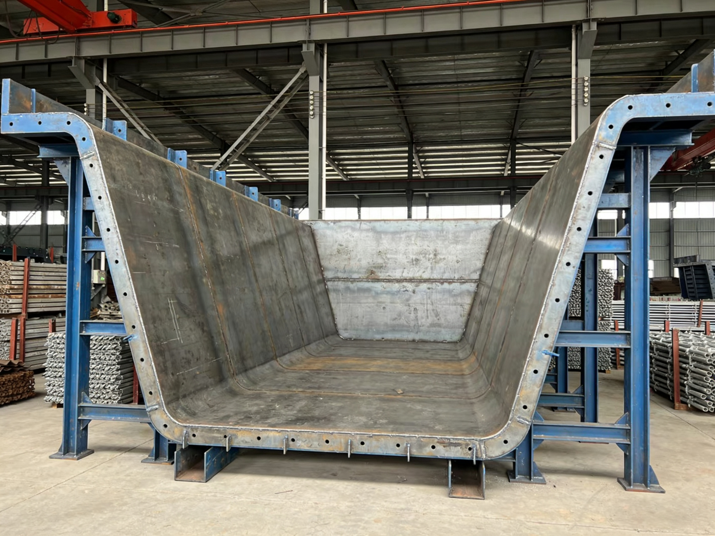 Modern automated conveyor system with sensors and control panels, showing streamlined production line operation